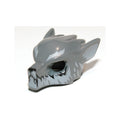 LEGO® Minifigure, Headgear Mask Wolf with Fangs, Light Bluish Gray Fur and Ears Pattern 11233pb02 dunkelgrau