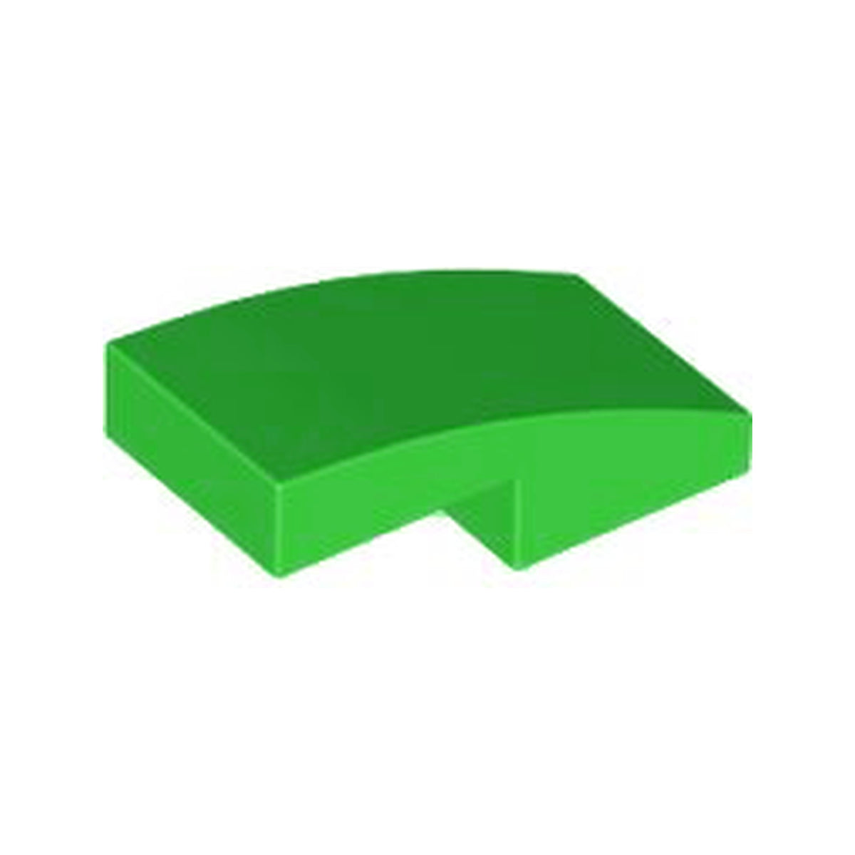 LEGO® Slope, Curved 2 x 1 x 2/3 11477 leuchtend grün