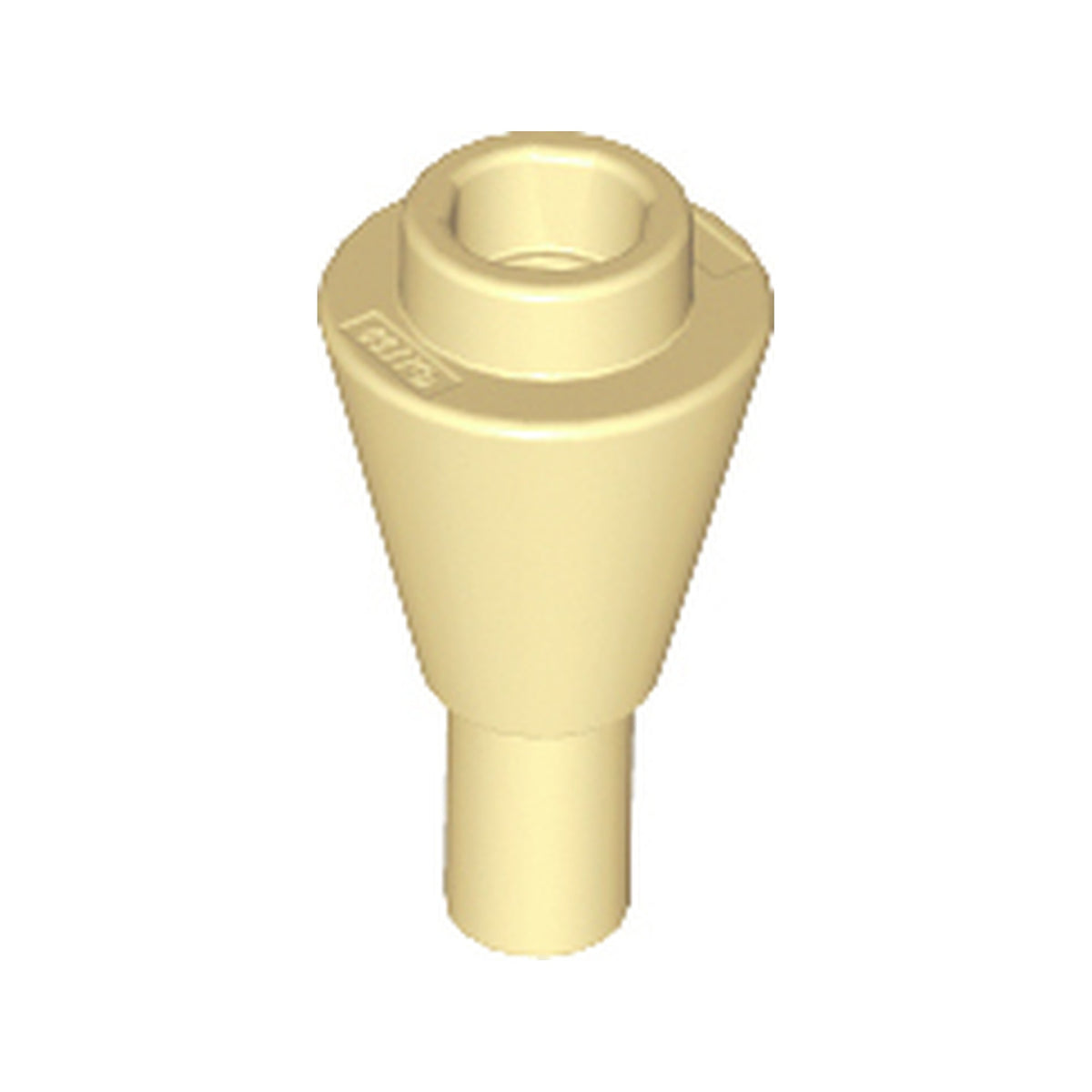 LEGO® Cone 1 x 1 Inverted with Bar 11610 beige