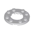 LEGO® Plate, Round 4 x 4 with 2 x 2 Round Open Center 11833 hellgrau