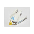 LEGO® Minifigure, Headgear Mask Bird / Eagle with Yellow Beak, Medium Blue Feathers and Black Eye Circles Pattern 12549pb03 weiss