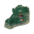 LEGO® Minifigure, Headgear Mask Crocodile with Olive Green Lower Jaw, White Teeth and Red Scar Pattern 12551pb04 dunkelgrün