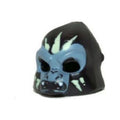 LEGO® Minifigure, Headgear Mask Gorilla with Sand Blue Face, White Fangs, and Yellowish Green Face Paint, Open Mouth Pattern 13361pb01 schwarz