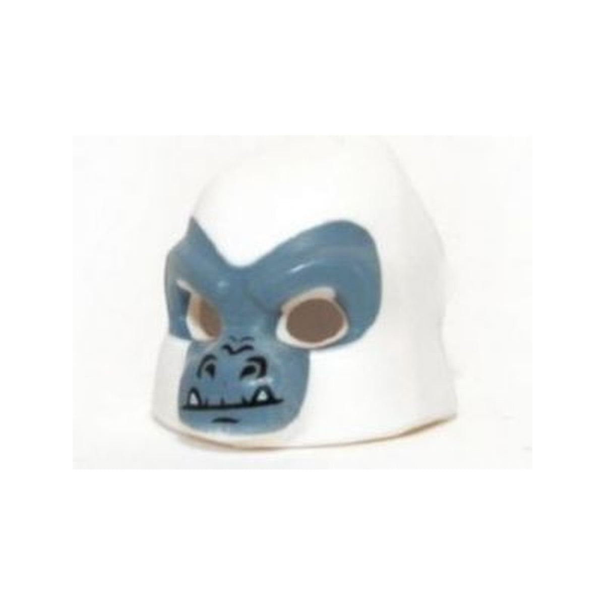 LEGO® Minifigure, Headgear Mask Gorilla with Sand Blue Face and Fangs Pattern 13361pb04 weiss