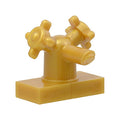 LEGO® Tap 1 x 2 with Dual Handles, Small / Sink Faucet 13770 perlgold