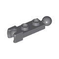 LEGO® Plate, Modified 1 x 2 with Tow Ball and Small Tow Ball Socket on Ends 14419 dunkelgrau