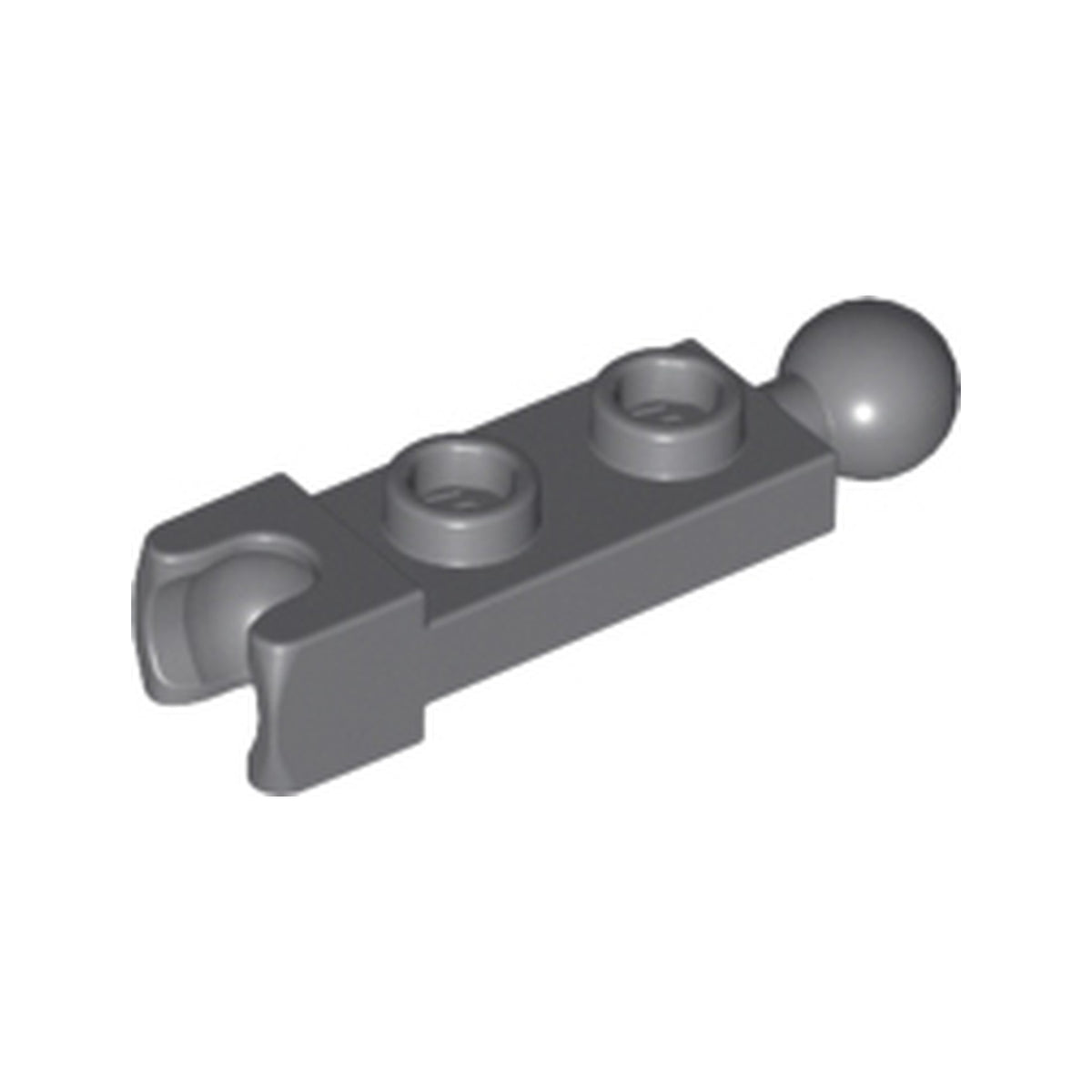 LEGO® Plate, Modified 1 x 2 with Tow Ball and Small Tow Ball Socket on Ends 14419 dunkelgrau
