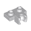 LEGO® Plate, Modified 1 x 2 with Small Tow Ball Socket on Side 14704 hellgrau