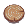LEGO® Tile, Round 2 x 2 with Bottom Stud Holder with Medium Nougat Tree Stump with Tan Wood Grain Pattern 14769pb0196 braun