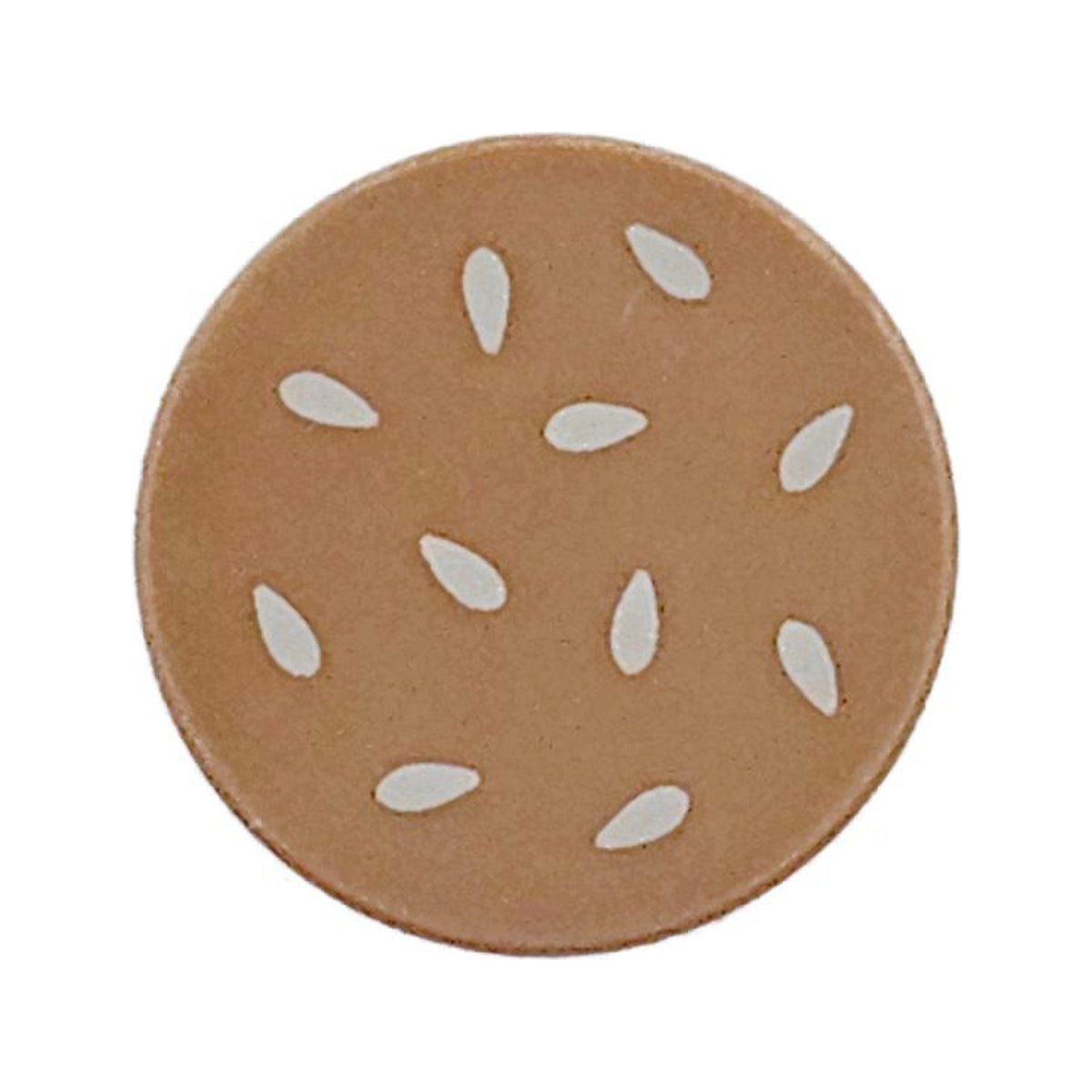 LEGO® Tile, Round 2 x 2 with Bottom Stud Holder with Tan Sesame Seeds Pattern 14769pb0657 mittelnougat