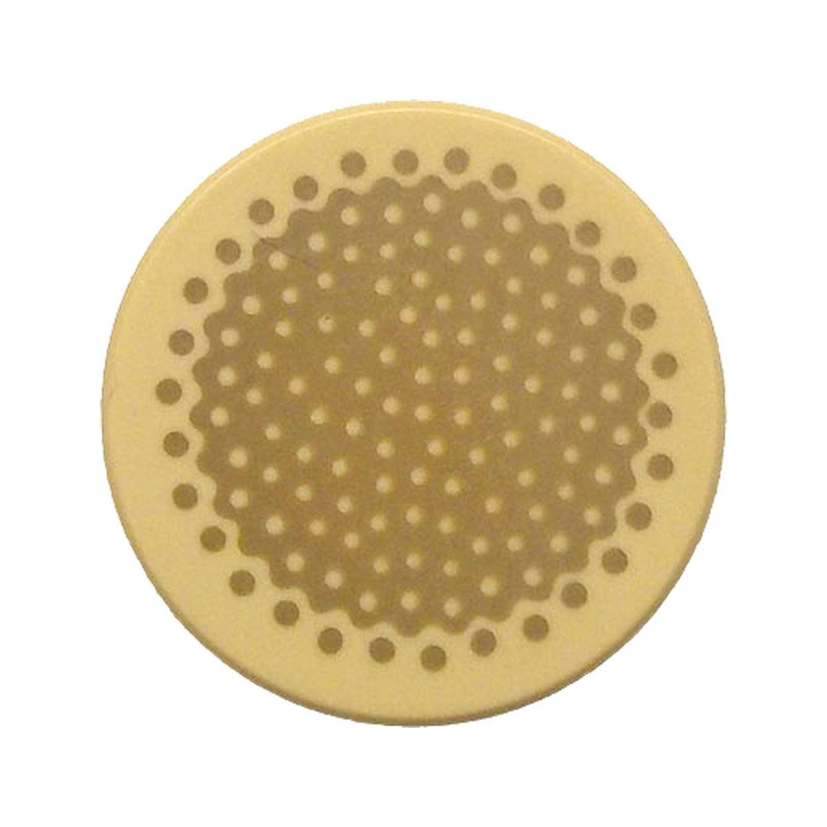 LEGO® Tile, Round 2 x 2 with Bottom Stud Holder with Dark Tan Bamboo Stem Cross Section Pattern 14769pb0708 beige