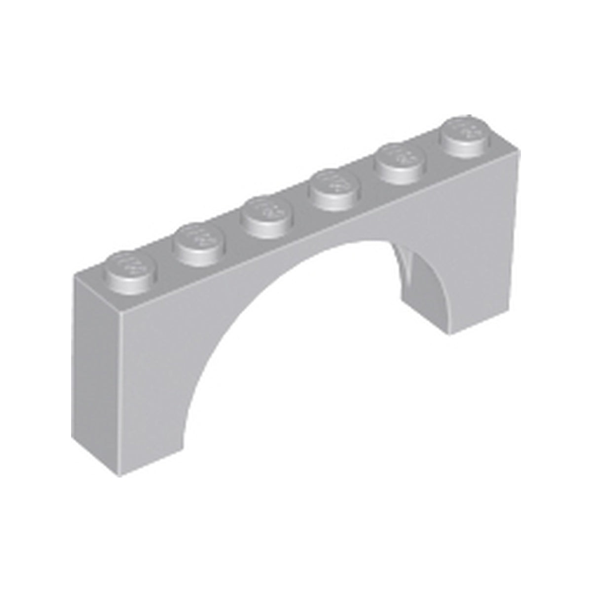LEGO® Arch 1 x 6 x 2 - Medium Thick Top without Reinforced Underside 15254 hellgrau