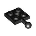 LEGO® Plate, Modified 2 x 2 with Tow Ball and Hole 15456 schwarz
