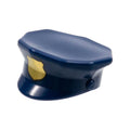 LEGO® Minifigure, Headgear Hat, Police with Gold Badge Pattern 15530pb01 dunkelblau