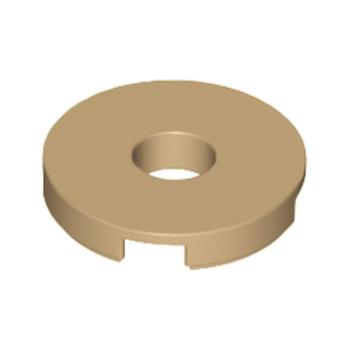 LEGO® Tile, Round 2 x 2 with Hole 15535 dunkelbeige