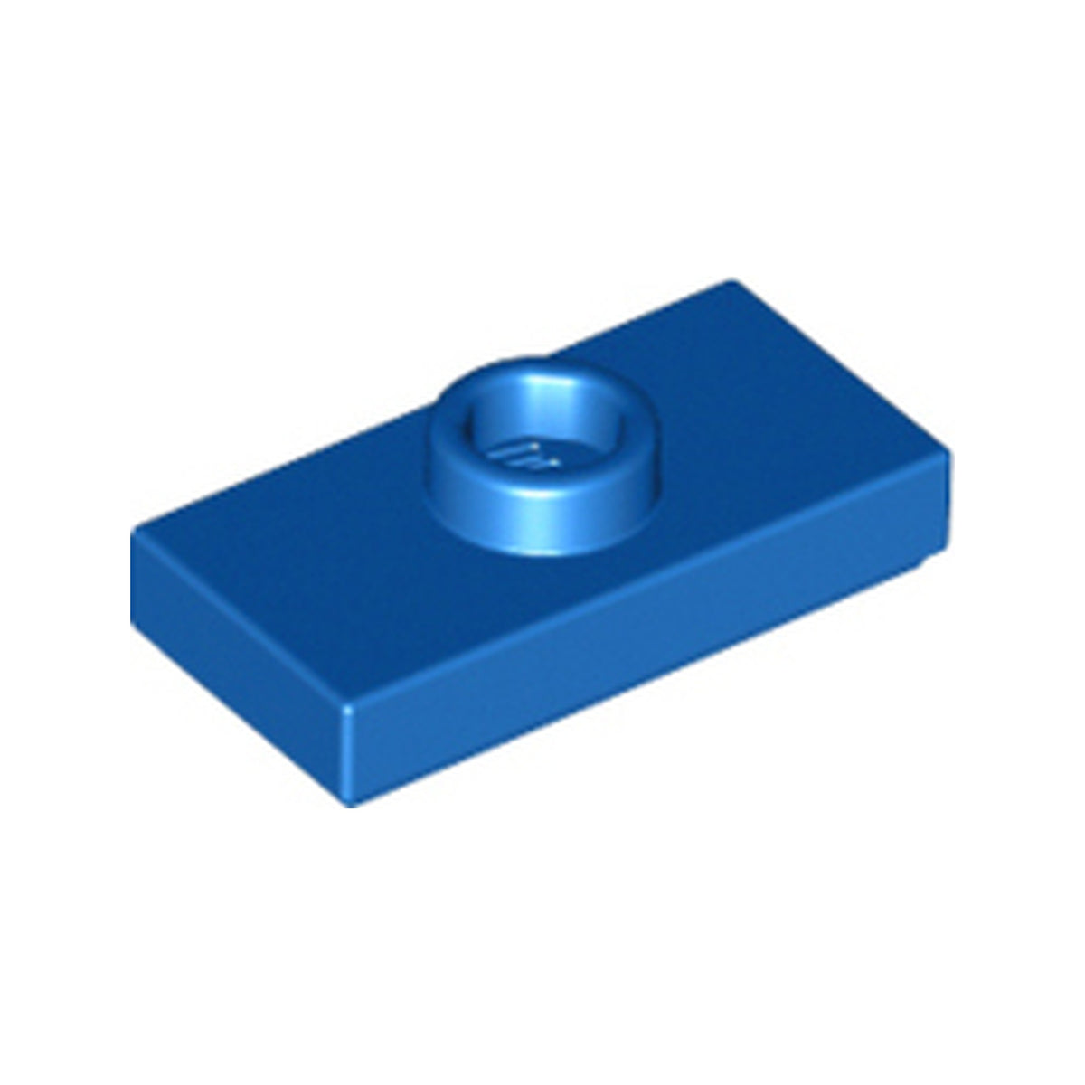 LEGO® Plate, Modified 1 x 2 with 1 Stud with Groove and Bottom Stud Holder (Jumper) 15573 blau
