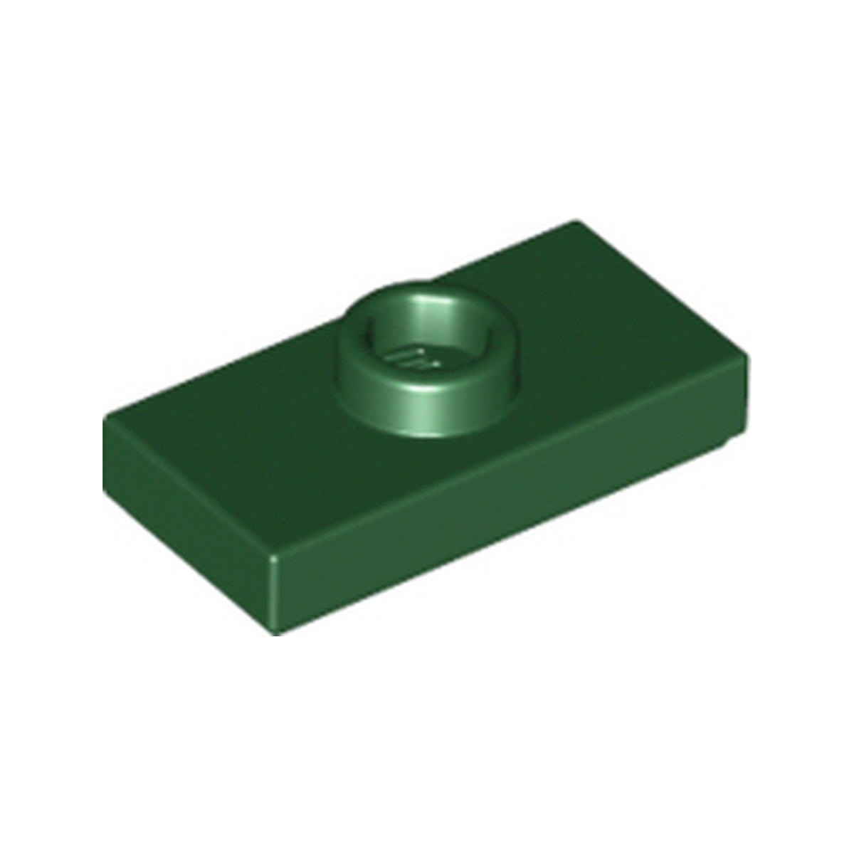 LEGO® Plate, Modified 1 x 2 with 1 Stud with Groove and Bottom Stud Holder (Jumper) 15573 dunkelgrün