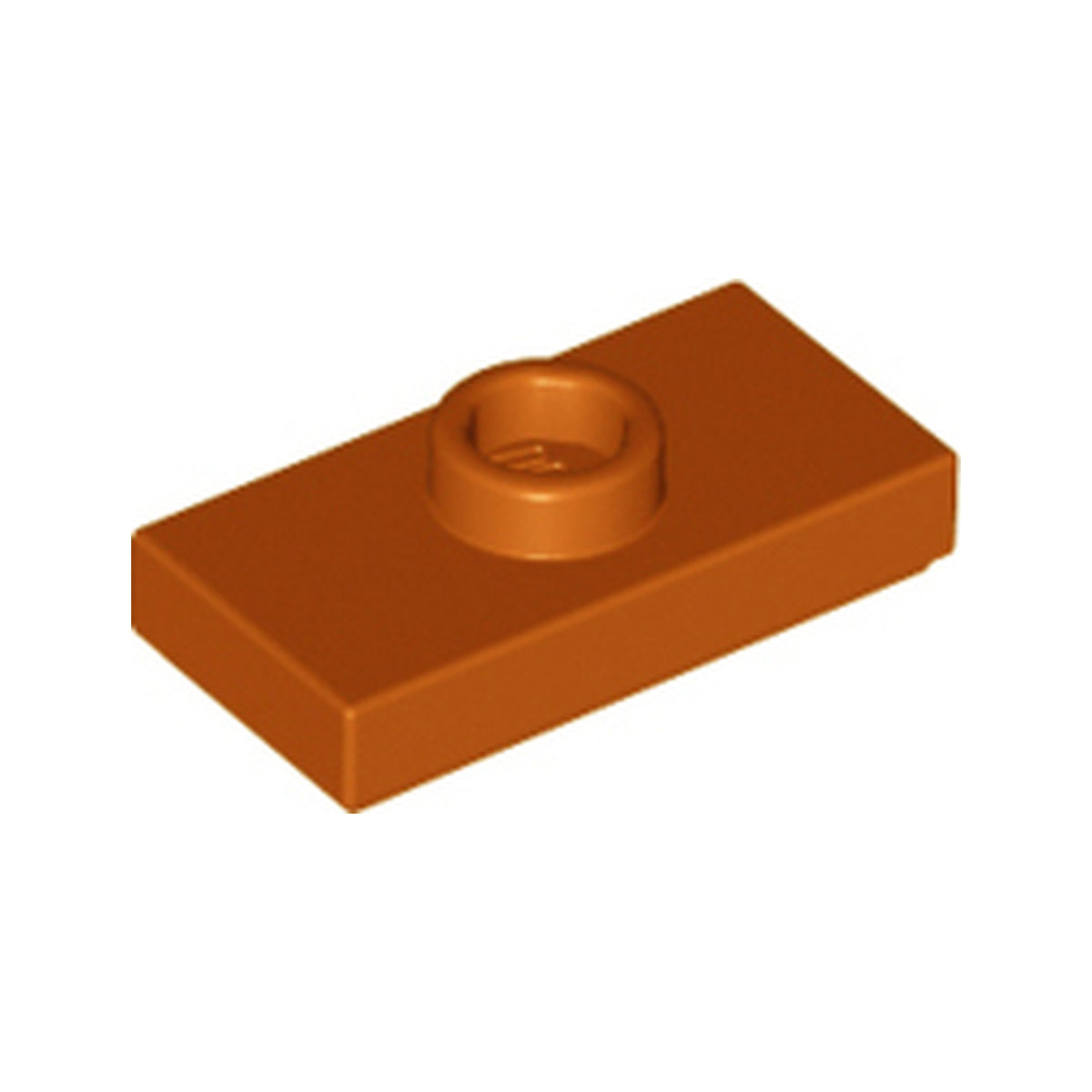 LEGO® Plate, Modified 1 x 2 with 1 Stud with Groove and Bottom Stud Holder (Jumper) 15573 dunkelorange