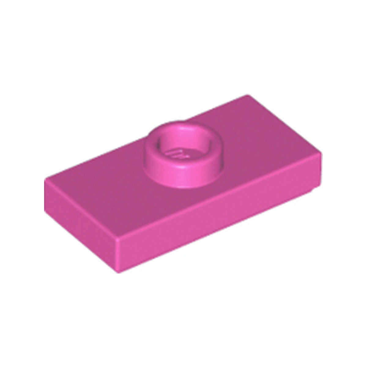 LEGO® Plate, Modified 1 x 2 with 1 Stud with Groove and Bottom Stud Holder (Jumper) 15573 dunkelrosa