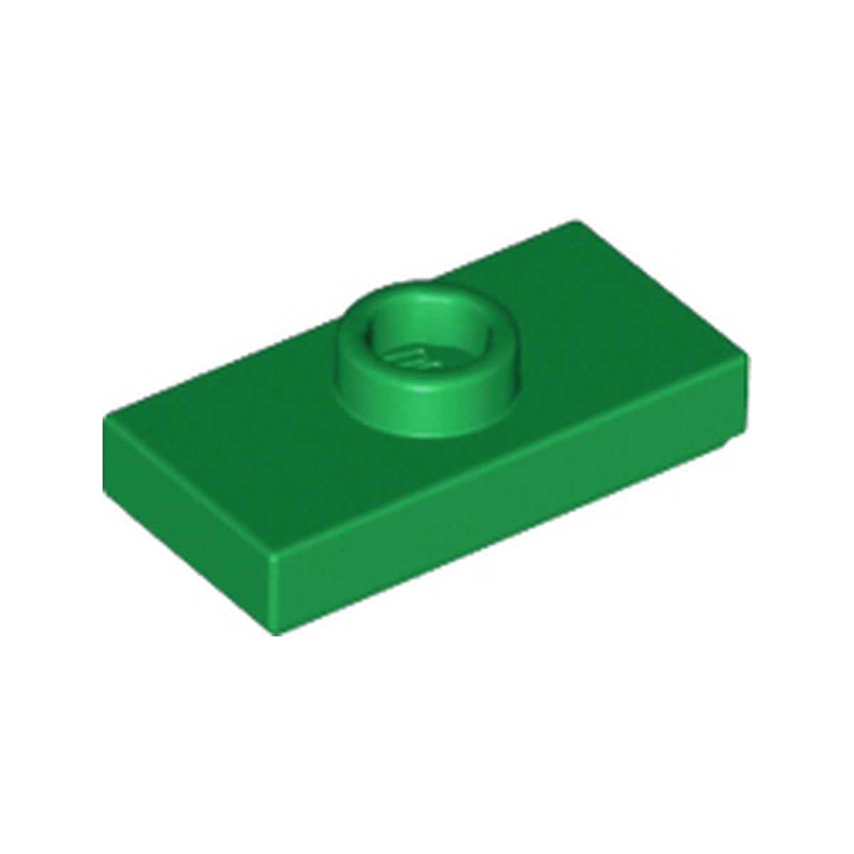 LEGO® Plate, Modified 1 x 2 with 1 Stud with Groove and Bottom Stud Holder (Jumper) 15573 grün