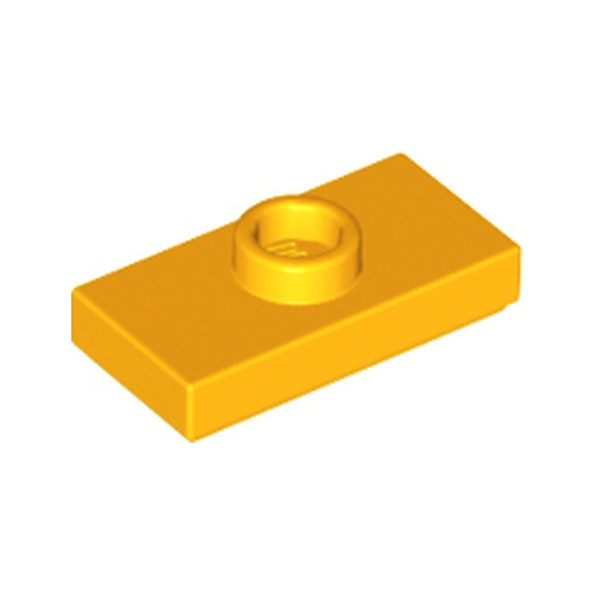 LEGO® Plate, Modified 1 x 2 with 1 Stud with Groove and Bottom Stud Holder (Jumper) 15573 hellorange