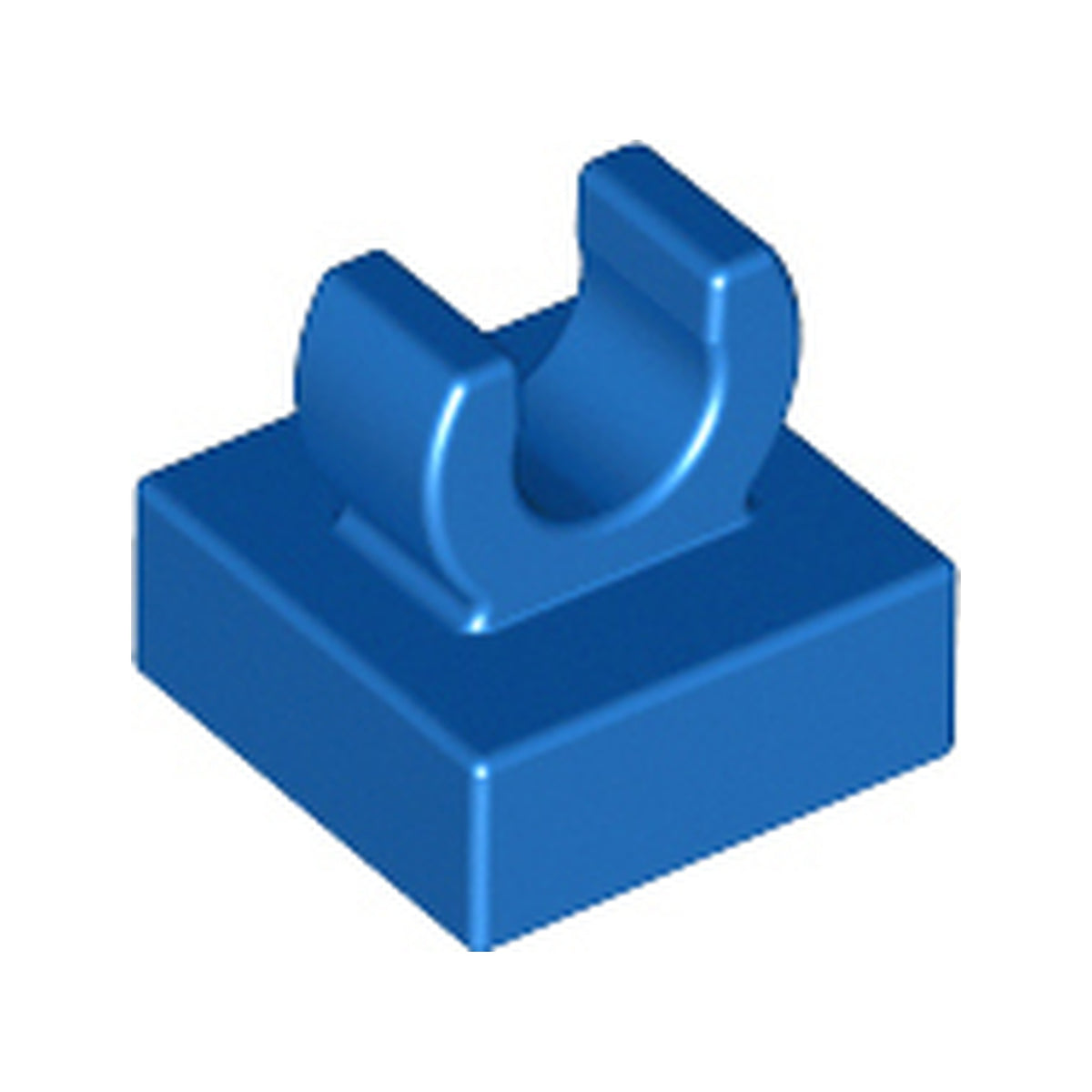 LEGO® Tile, Modified 1 x 1 with Open O Clip 15712 blau