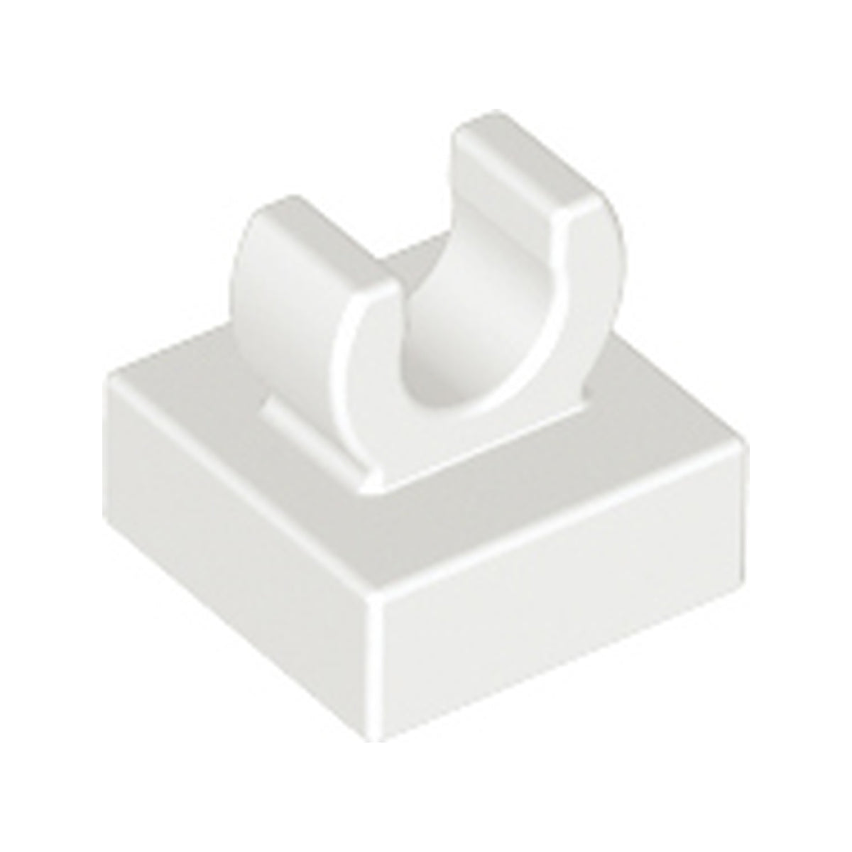 LEGO® Tile, Modified 1 x 1 with Open O Clip 15712 weiss
