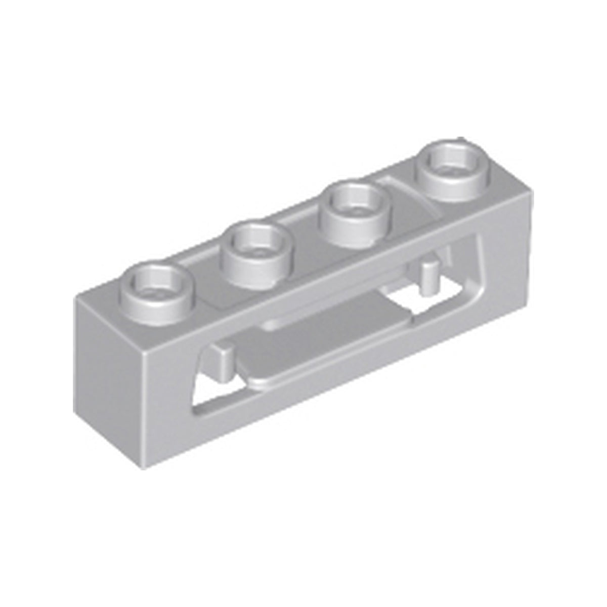 LEGO® Projectile Launcher, 1 x 4 with Inside Clips (Disk Shooter) 16968 hellgrau