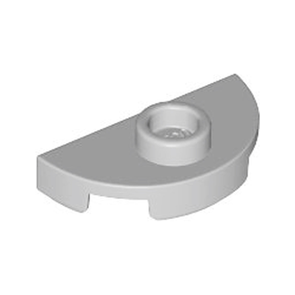 LEGO® Plate, Round 1 x 2 Half with 1 Stud (Jumper) 1745 hellgrau