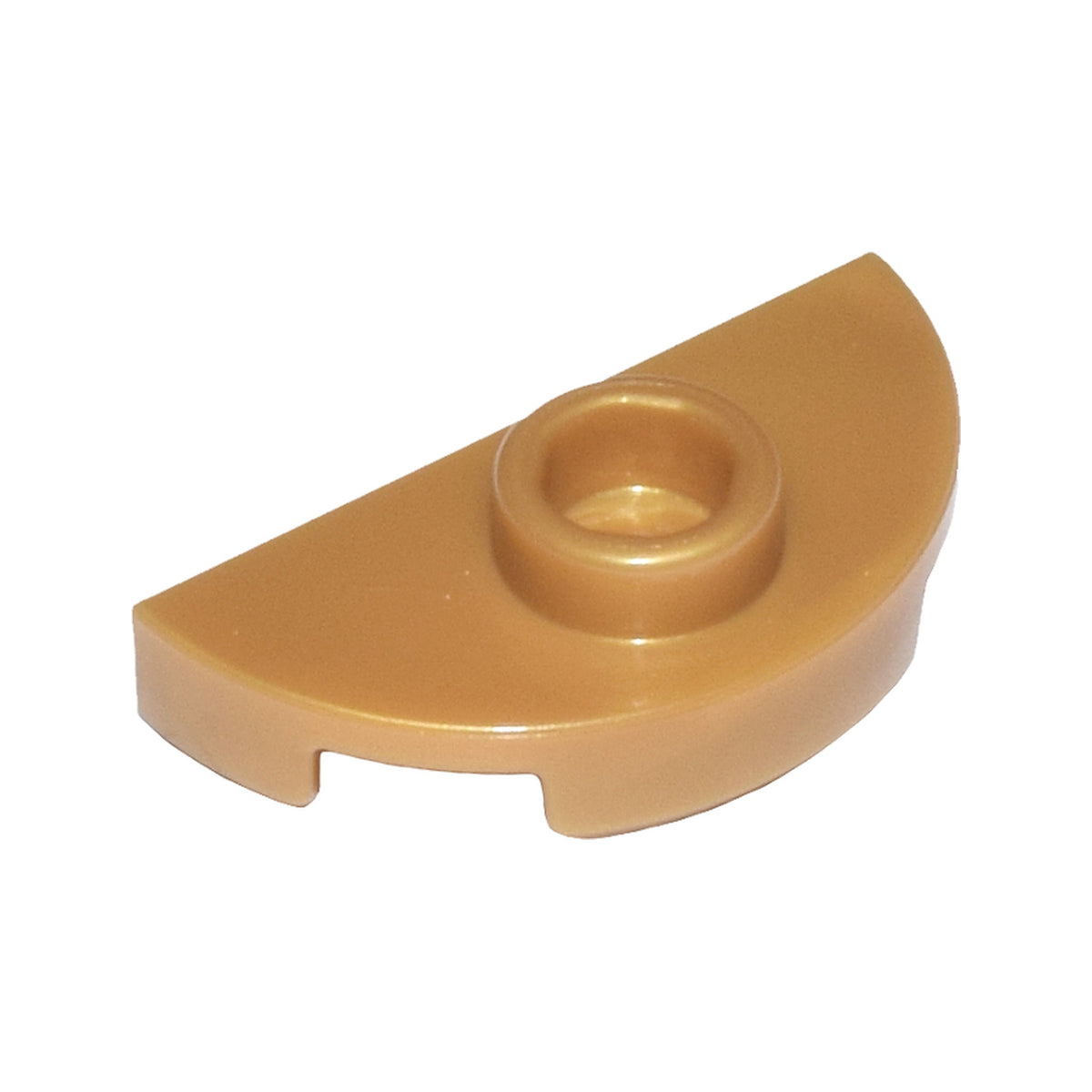 LEGO® Plate, Round 1 x 2 Half with 1 Stud (Jumper) 1745 perlgold