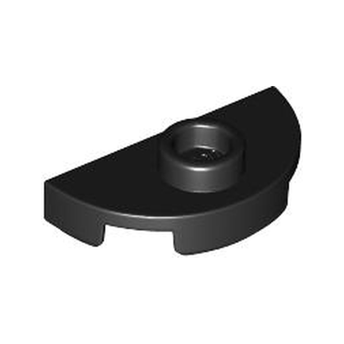 LEGO® Plate, Round 1 x 2 Half with 1 Stud (Jumper) 1745 schwarz