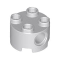 LEGO® Brick, Round 2 x 2 with Pin Holes 17485 hellgrau
