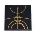LEGO® Tile 4 x 4 with Gold Concentric Circles Celestial Star Chart Pattern 1 (Sticker) - Set 75385 1751pb024 schwarz