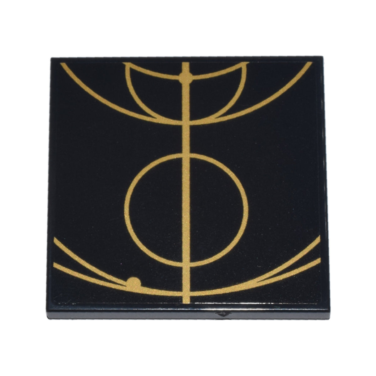 LEGO® Tile 4 x 4 with Gold Concentric Circles Celestial Star Chart Pattern 4 (Sticker) - Set 75385 1751pb027 schwarz