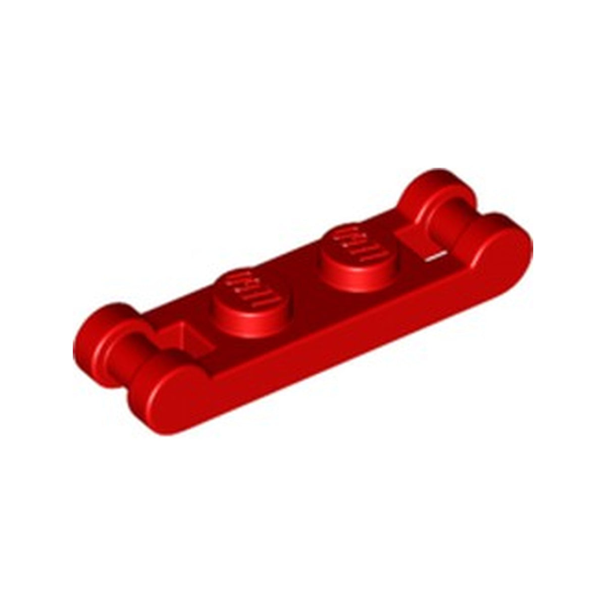 LEGO® Plate, Modified 1 x 2 with Bar Handles on Ends 18649 rot