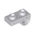 LEGO® Plate, Modified 1 x 2 with Pin Hole on Bottom 18677 hellgrau