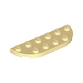 LEGO® Plate, Round Corner 2 x 6 Double 18980 beige