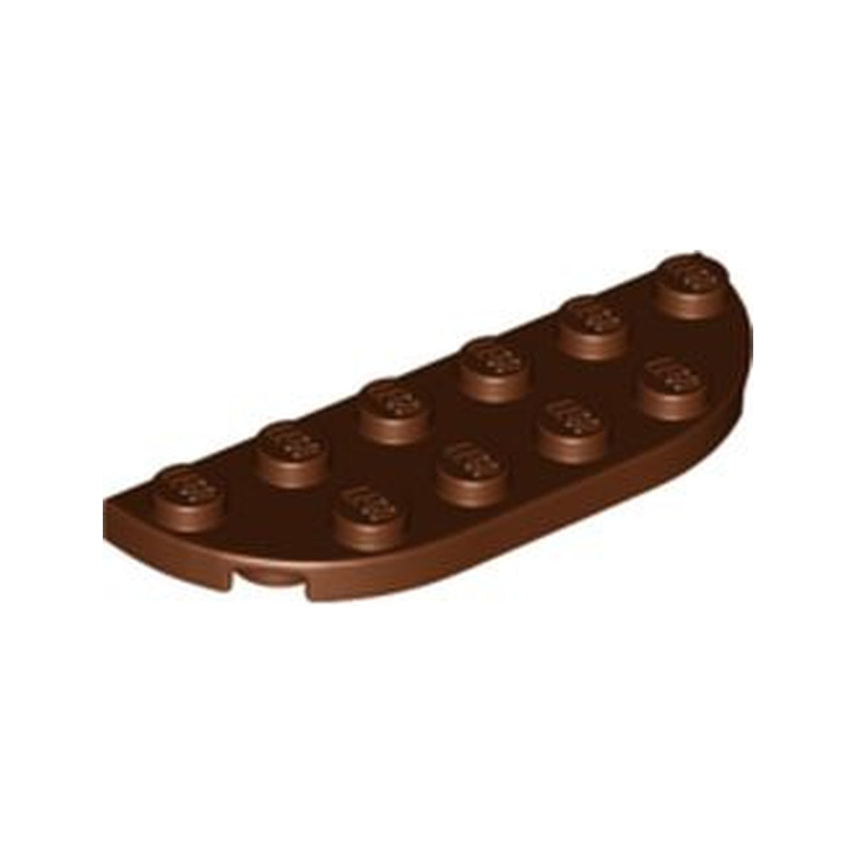 LEGO® Plate, Round Corner 2 x 6 Double 18980 braun