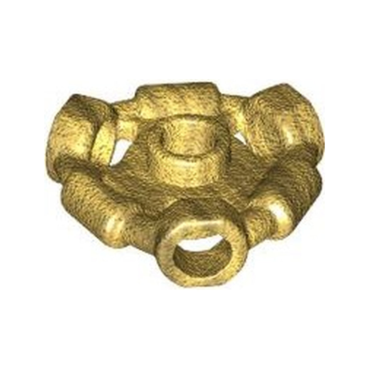 LEGO® Minifigure, Weapon Holder Ring with 3 Bars and 3 Bar Holes (Ninjago Aeroblade Center) - Open Stud 1941 perlgold