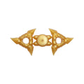 LEGO® Minifigure, Weapon Shuriken Throwing Star with Textured Grips, 2 on Sprue 19807 perlgold