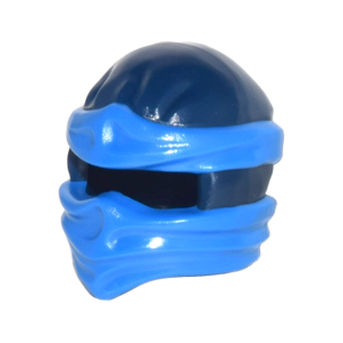 LEGO® Minifigure, Headgear Ninjago Wrap Type 2 with Molded Blue Wraps and Knot Pattern 19857pb02 dunkelblau