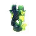 LEGO® Lower Body, Ghost with Marbled Dark Blue Pattern 19859pb01 transparent neongrün