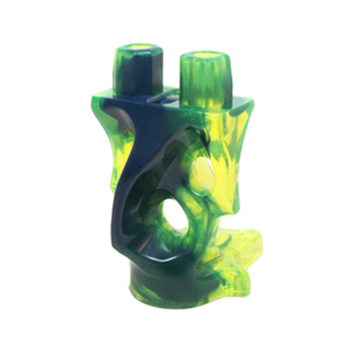 LEGO® Lower Body, Ghost with Marbled Dark Blue Pattern 19859pb01 transparent neongrün