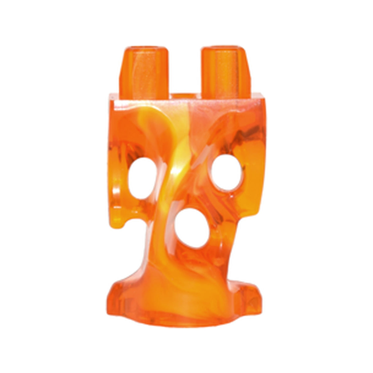 LEGO® Lower Body, Ghost with Marbled Yellow Pattern 19859pb05 transparent orange