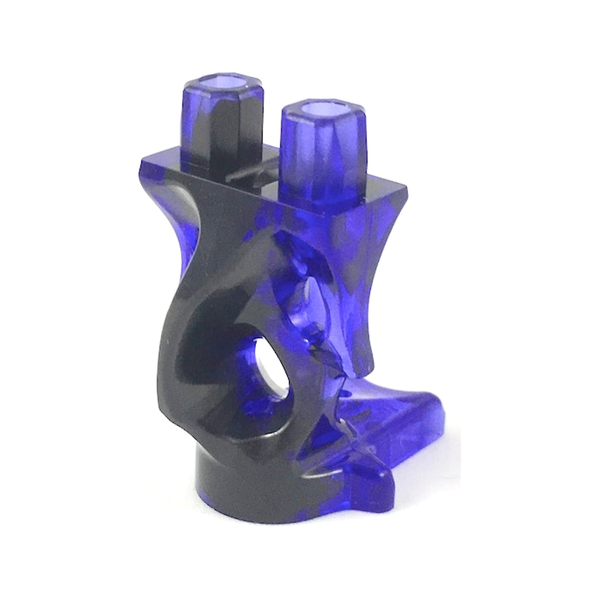 LEGO® Lower Body, Ghost with Marbled Black Pattern 19859pb08 transparent violett