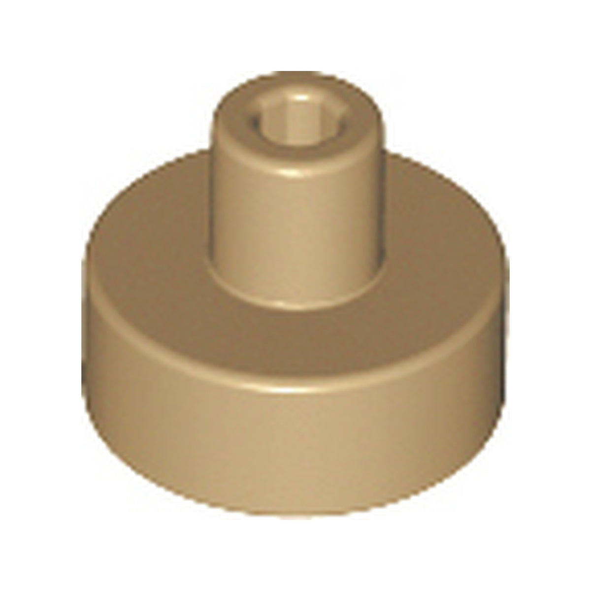 LEGO® Tile, Round  1 x 1 with Bar and Small Pin Hole 20482 dunkelbeige