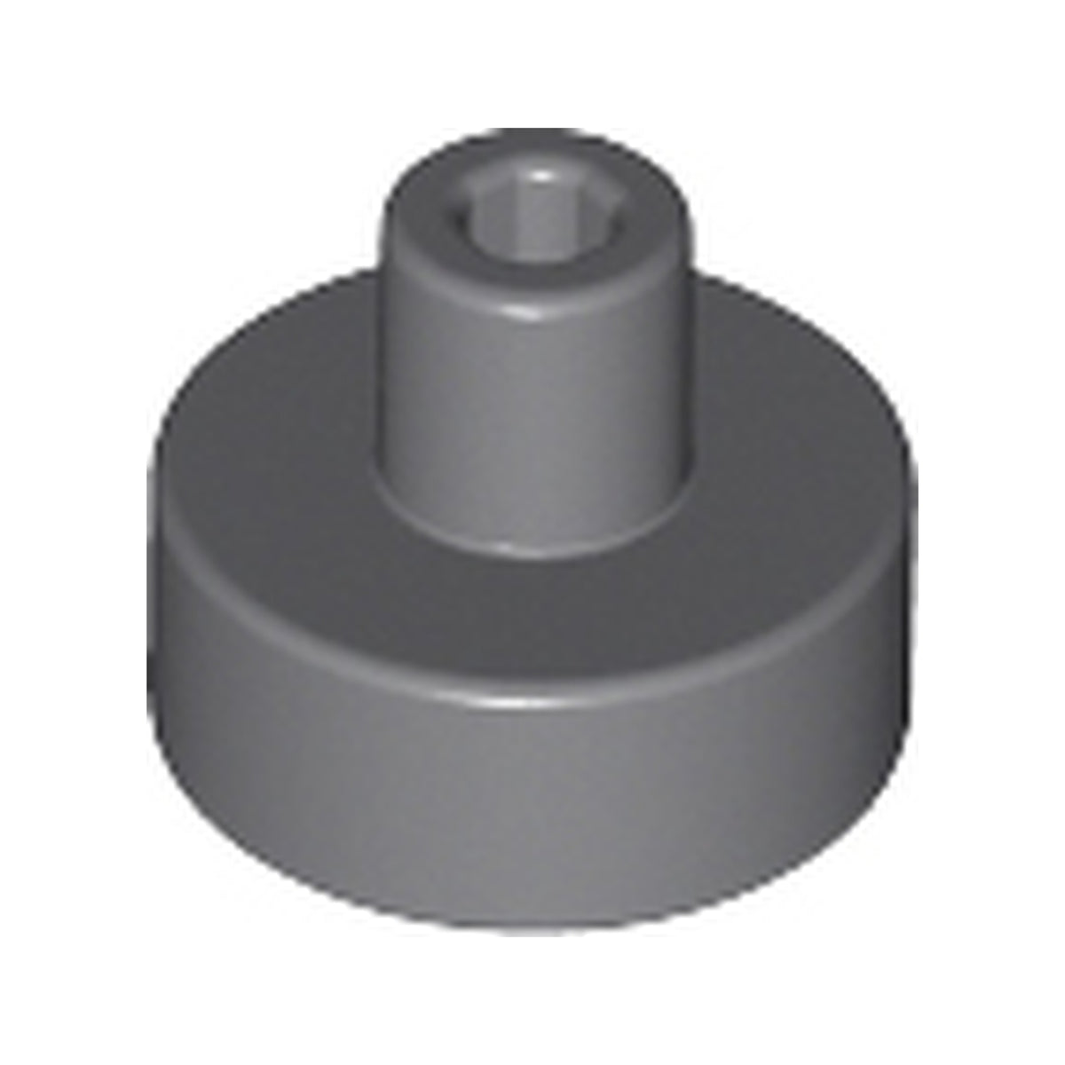 LEGO® Tile, Round  1 x 1 with Bar and Small Pin Hole 20482 dunkelgrau