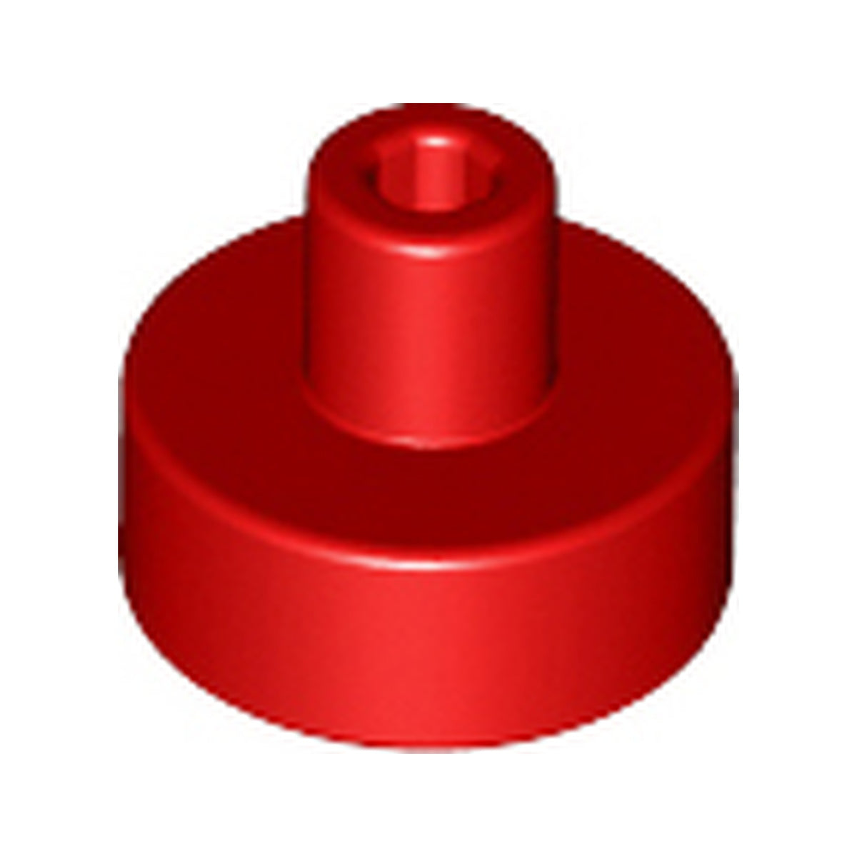 LEGO® Tile, Round  1 x 1 with Bar and Small Pin Hole 20482 rot