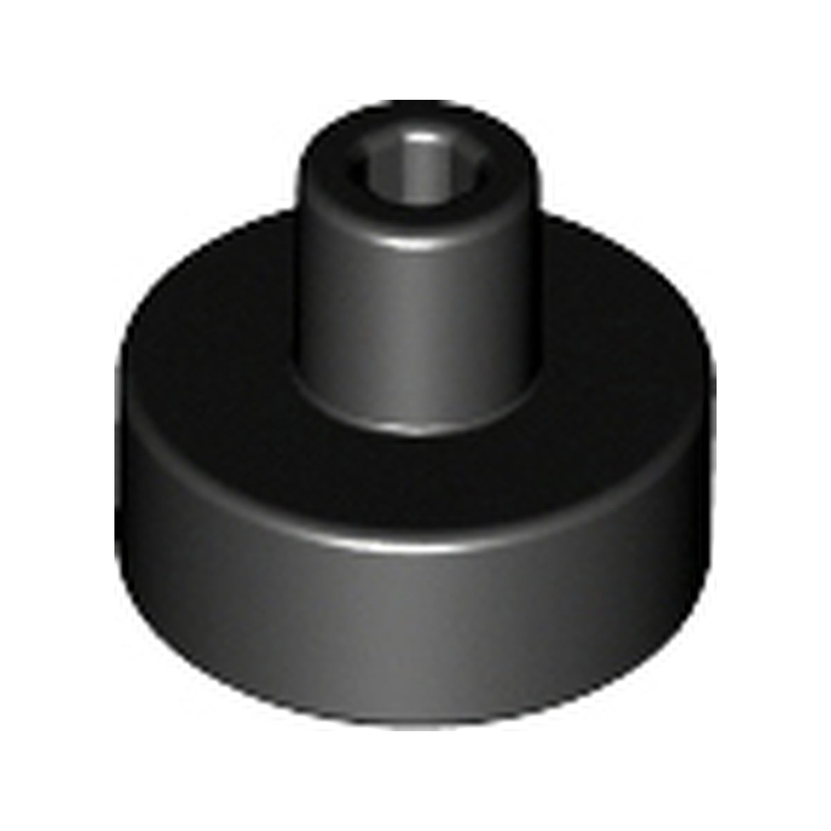 LEGO® Tile, Round  1 x 1 with Bar and Small Pin Hole 20482 schwarz