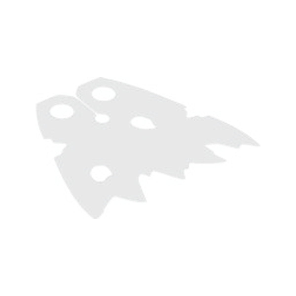 LEGO® Minifigure Cape Cloth, Holes and Tattered Edges - Traditional Starched Fabric, Angled Top Notch, Smaller Jagged Edge Features - 4.3cm Wide 20547 weiss